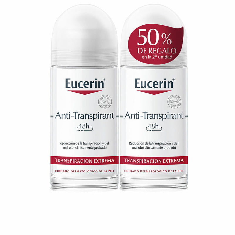 Déodorant Roll-On Eucerin Transpirant Desodorante On Lote Anti-transpirant 2 Unités 50 ml