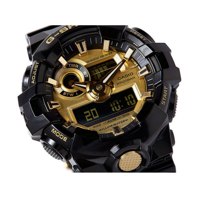 Montre Homme Casio G-Shock GS BASIC Noir Or (Ø 53,5 mm)