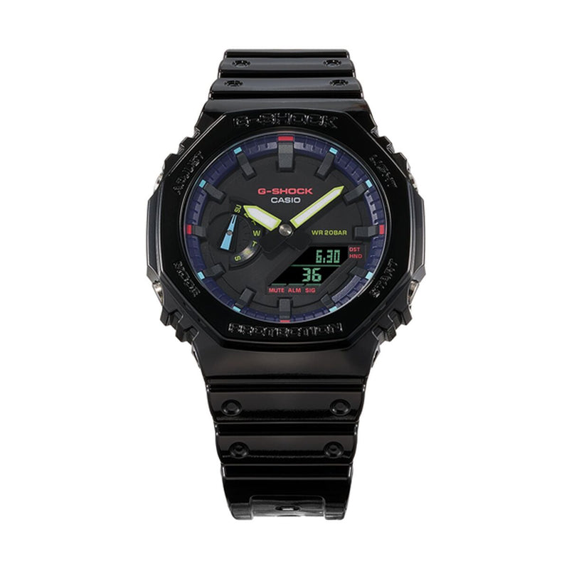 Montre Homme Casio G-Shock OAK COLLECTION VIRTUAL RAINBOW SERIE Noir (Ø 45 mm)