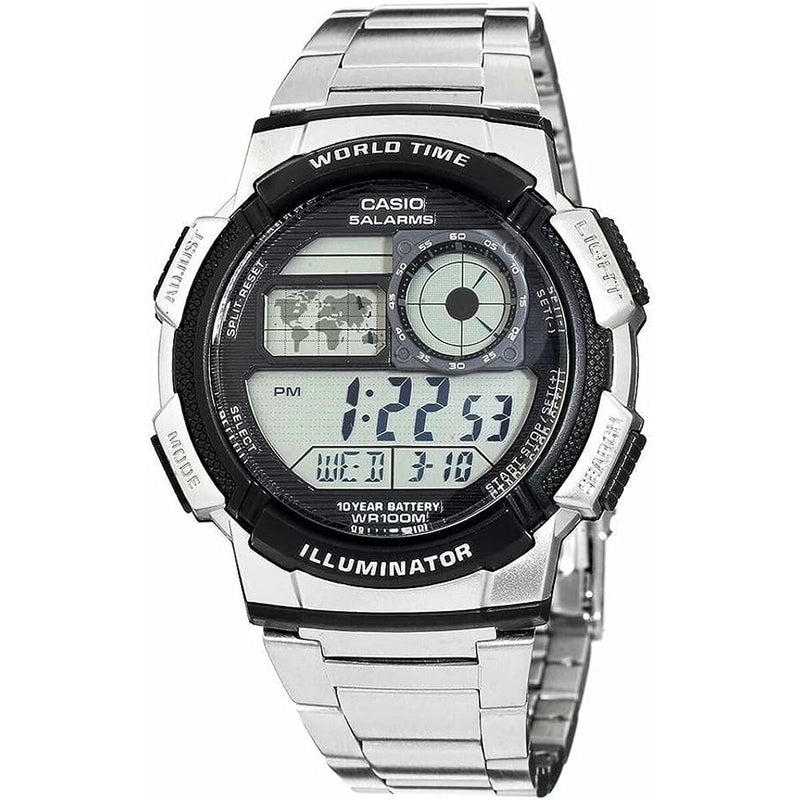 Montre Homme Casio AE-1000WD-1AVEF Numérique Acrylique Noir Gris Argenté (Ø 45 mm)