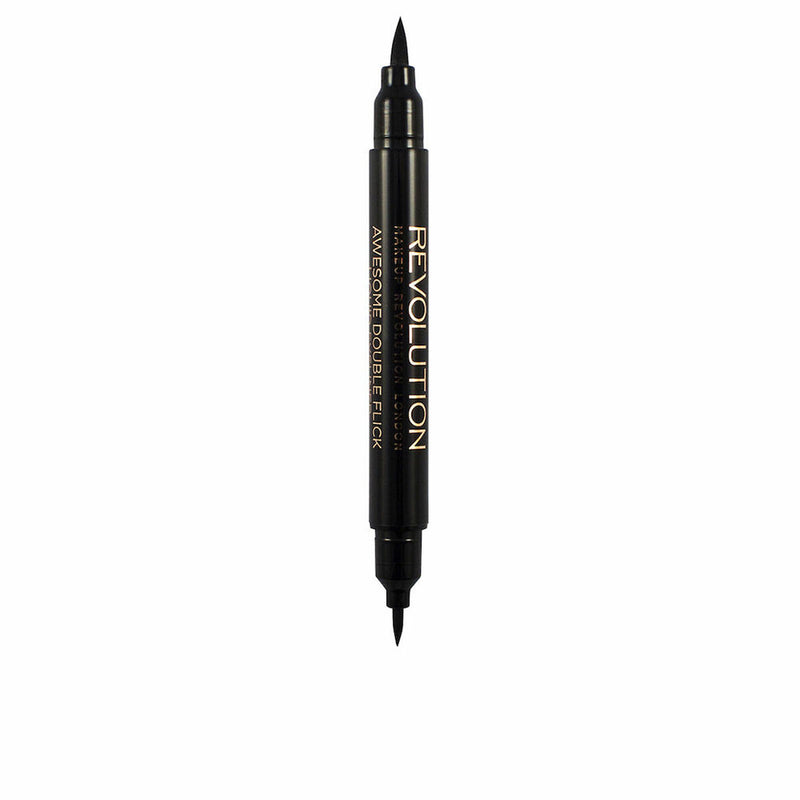 Eyeliner Revolution Make Up Double Flick Liquid Eyeliner Noir 1 ml