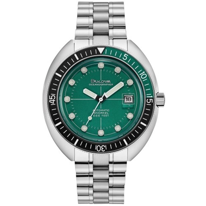 Montre Homme Bulova F100 TRIBUTE - STEEL Vert Argenté