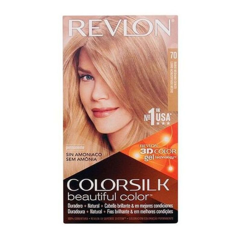 Teinture sans ammoniaque Colorsilk Revlon Blond clair cendré