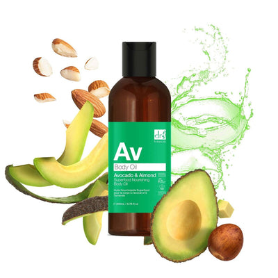 Huile corporelle Botanicals AV Superfood Avocat Amandes (200 ml)