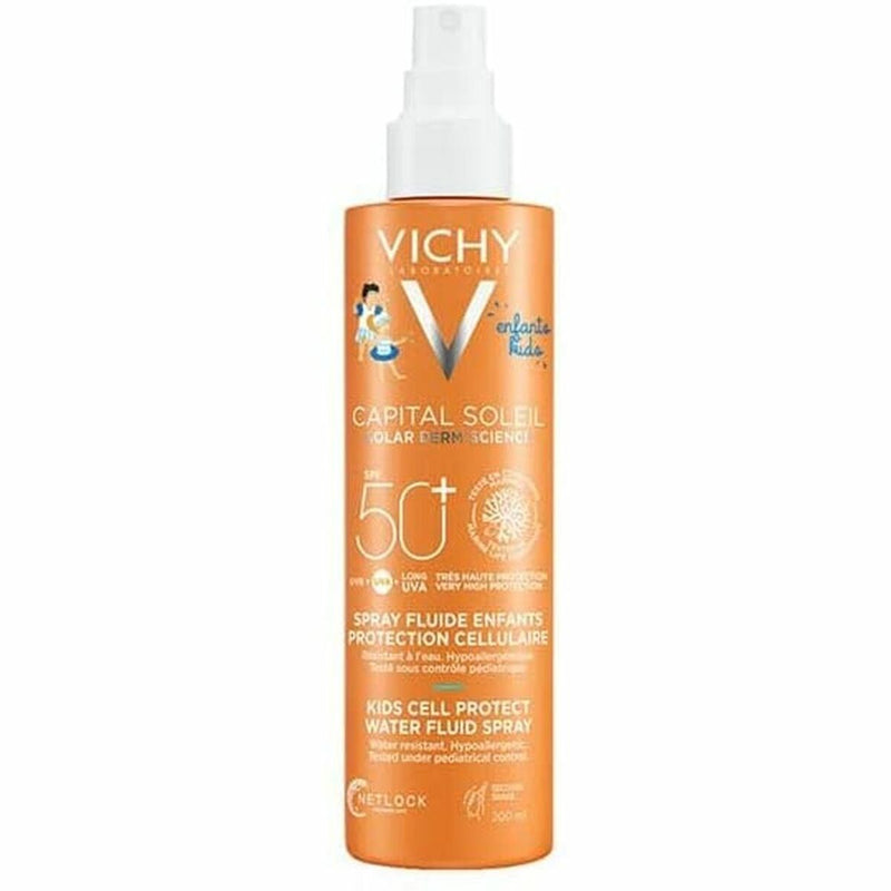 Crème Solaire pour Enfants en Spray Vichy Capital Soleil Cell Protect SPF50+ (50 ml)