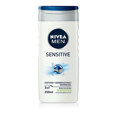 2-in-1 Gel et shampooing Nivea Men Sensitive 250 ml