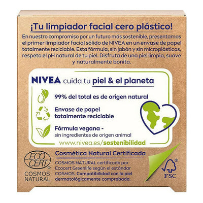 Nettoyant visage Naturally Clean Nivea Solide (75 g)