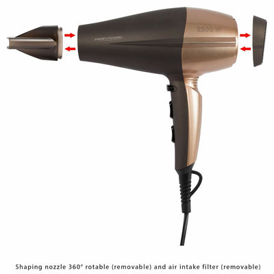 Sèche-cheveux ProfiCare PC-HT 3010                      Marron Bronze Monochrome 2200 W