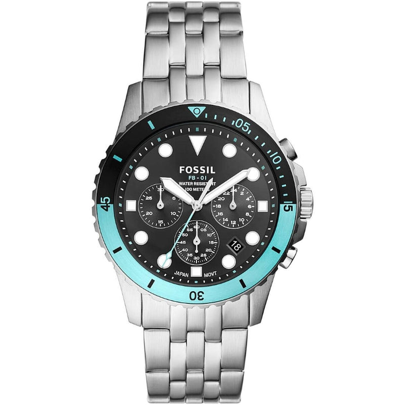 Montre Homme Fossil FS5827 Noir Argenté