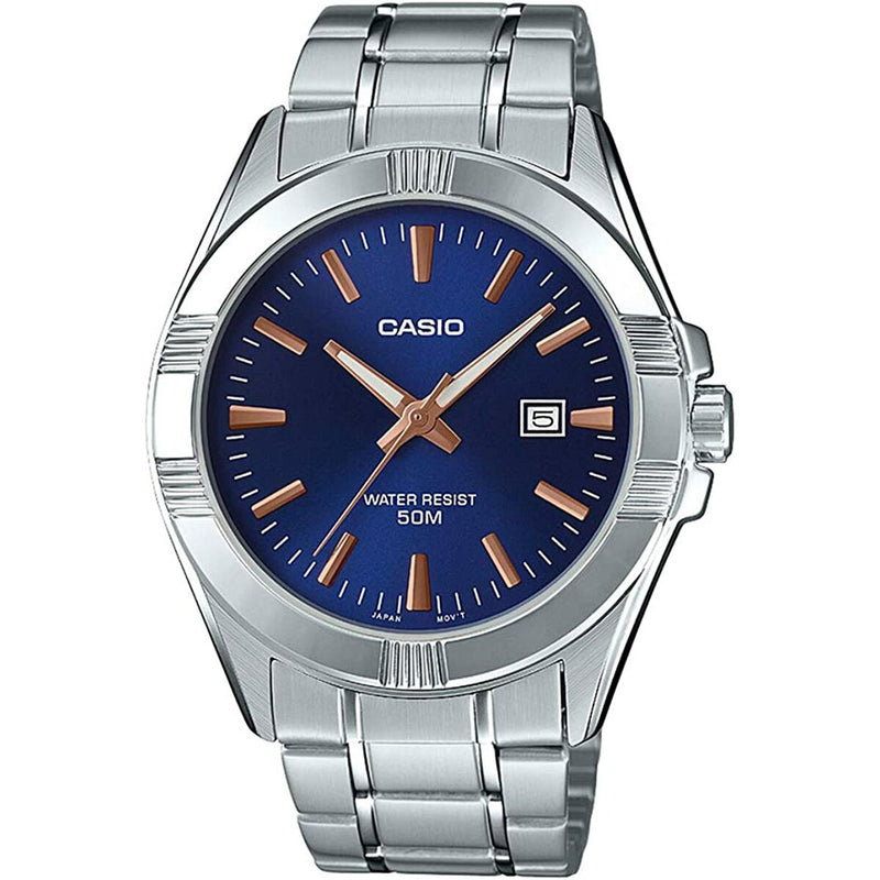 Montre Homme Casio Bleu Argenté (Ø 43,5 mm)