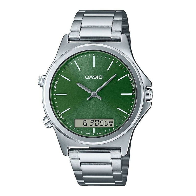 Montre Homme Casio Vert Argenté