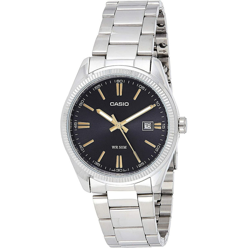 Montre Homme Casio DATE Noir Argenté (Ø 39 mm)