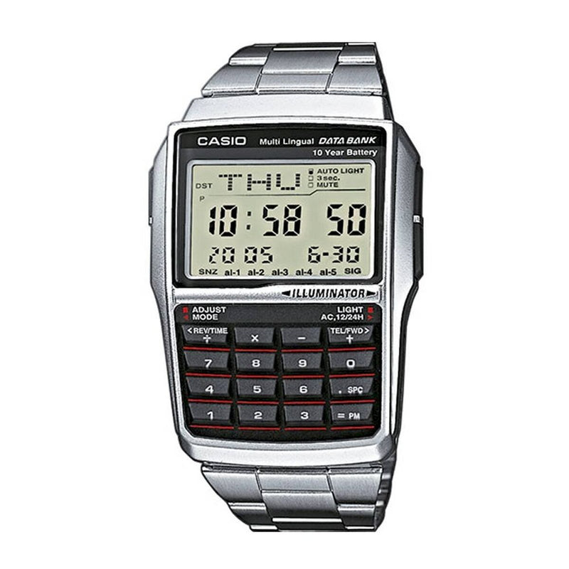 Montre Homme Casio DATABANK CALCULATOR STEEL