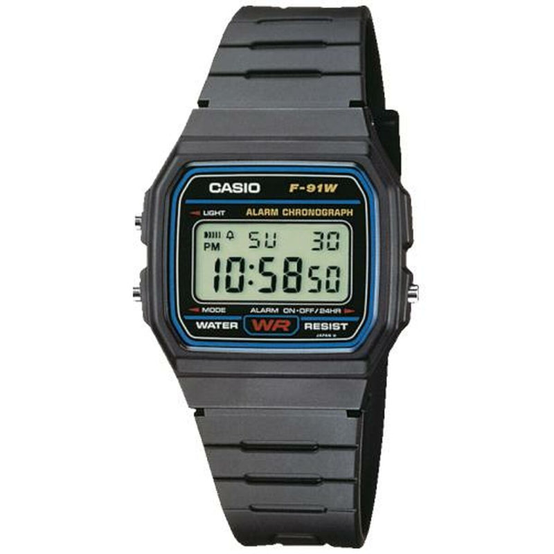 Montre Unisexe Casio F-91W-1YER Noir (Ø 35 mm)