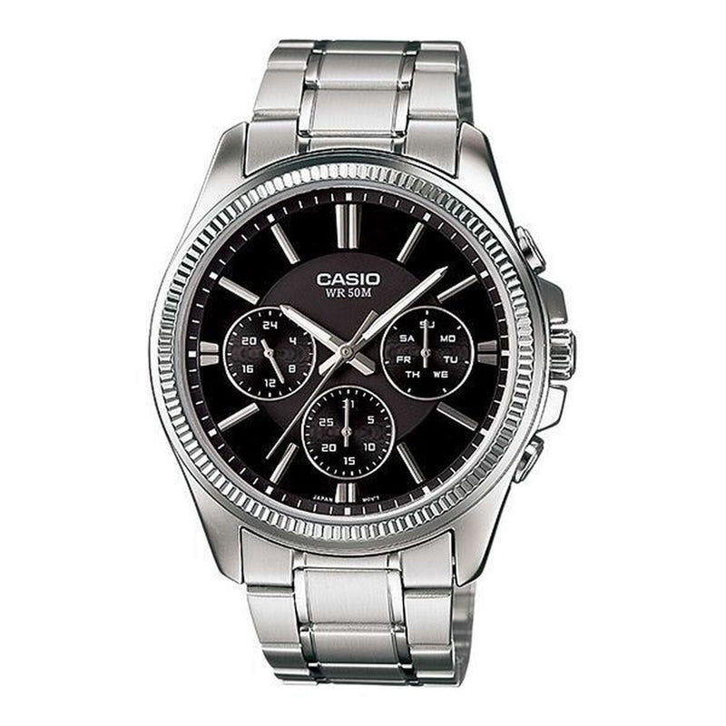 Montre Homme Casio Noir Argenté