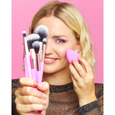 Kit de broche de maquillage Revolution Make Up The Brush Edit Rose 8 Pièces