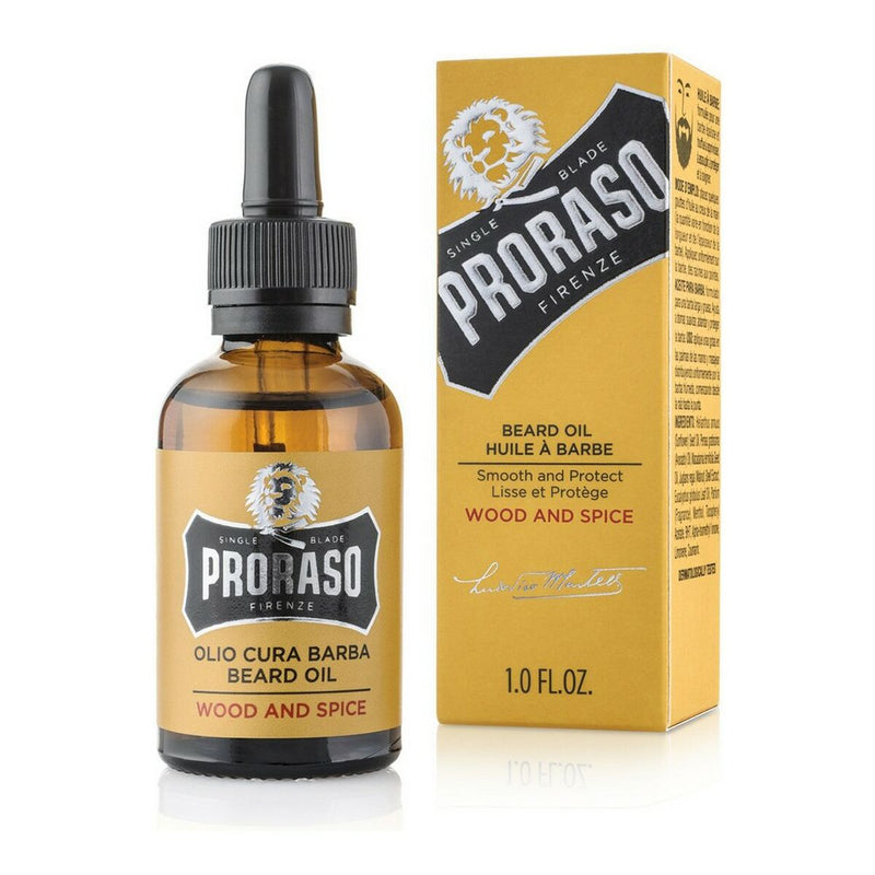 Huile pour barbe Proraso Wood & Spice (30 ml)