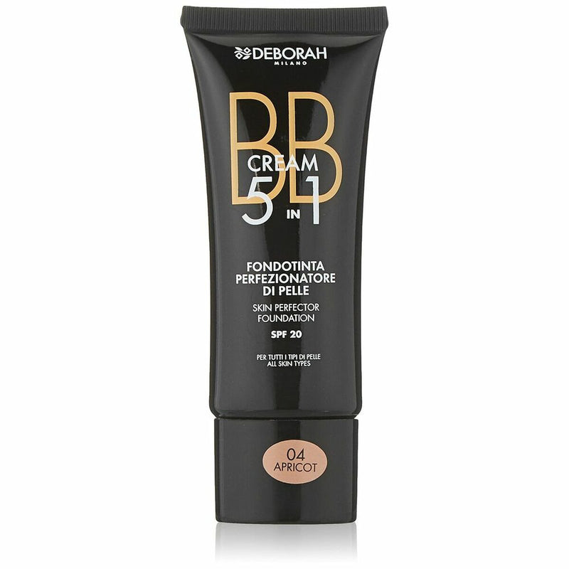 Base de Maquillage Crémeuse BB Cream Deborah 5 en 1 Nº 04-Apricot