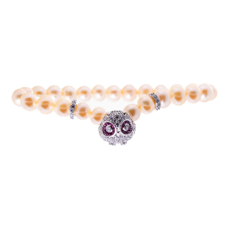 Bracelet Femme Lancaster JLA-BR-OWL-1-PE Argenté Orange Zircon Argent 925 16 mm