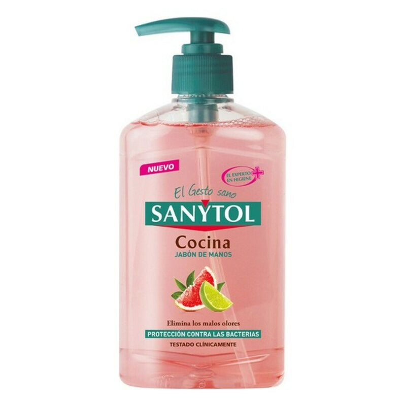 Savon pour les Mains avec Doseur Antibacterias Kitchen Sanytol (250 ml)