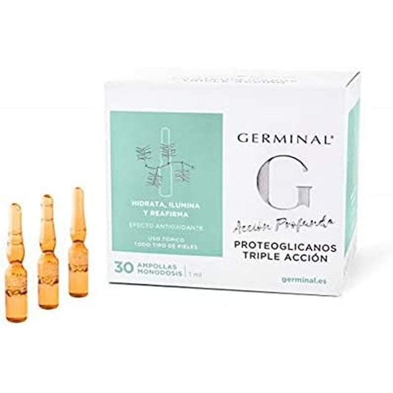 Soin anti-âge pour le visage et le cou Germinal Acción Profunda Proteoglicanos 30 x 1 ml