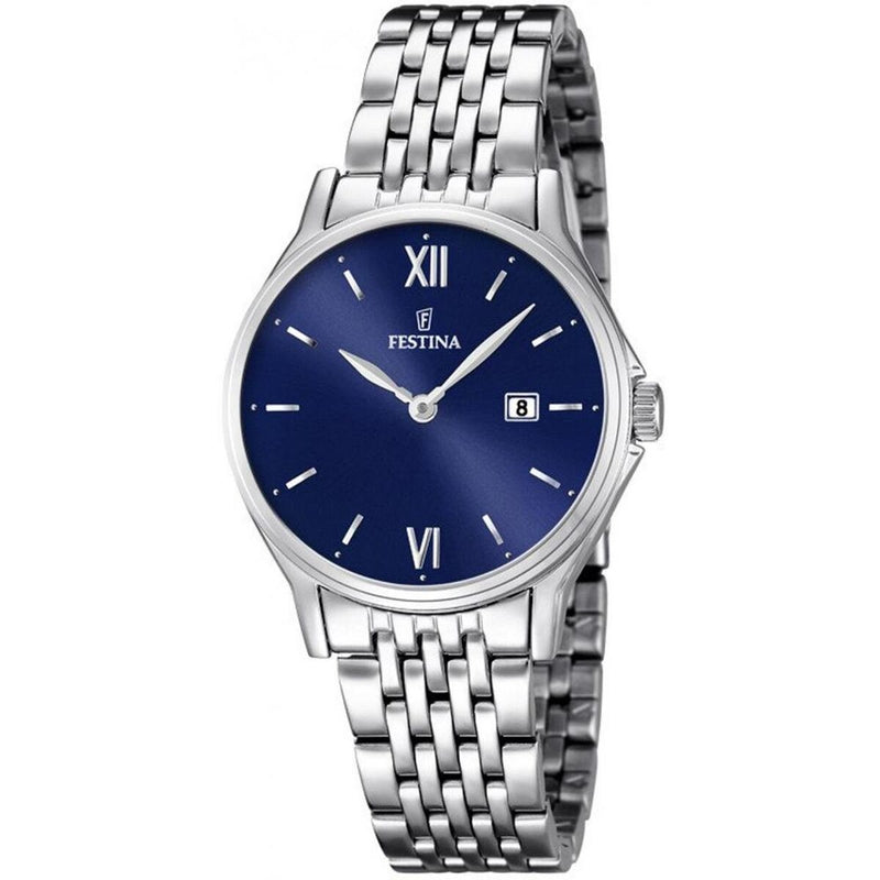 MONTRE FESTINA F16748/3 BLEU, BRACELET ACIER