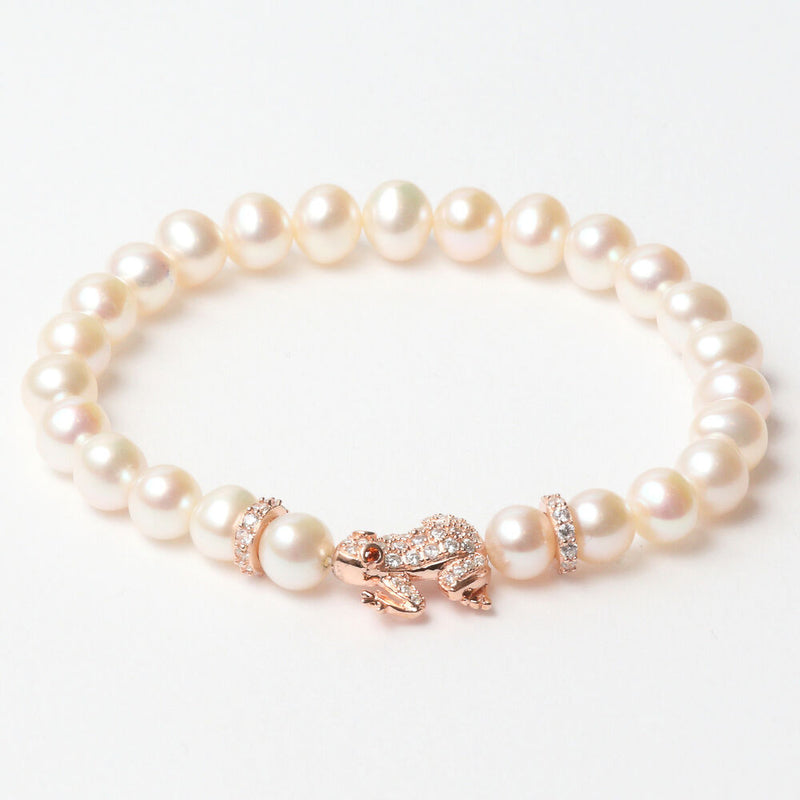 Bracelet Femme Lancaster JLA-BR-FROG-2-WH Blanc Argent 925 16 mm Rosé