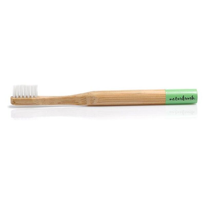 Brosse à Dents pour Enfants Naturbrush Biodégradable Bambou Vert