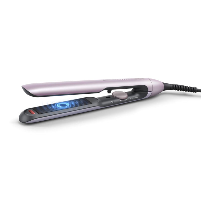 Brosse Philips Plancha de pelo con tecnología ThermoShield Argenté Rose